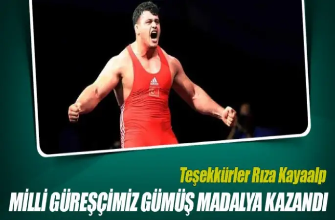 Rıza Kayaalp ,Olimpiyat ikincisi oldu, gümüş madalya kazandı
