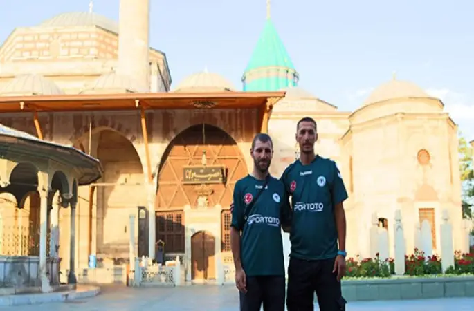 Bisikletli hacı adayları Konya’da