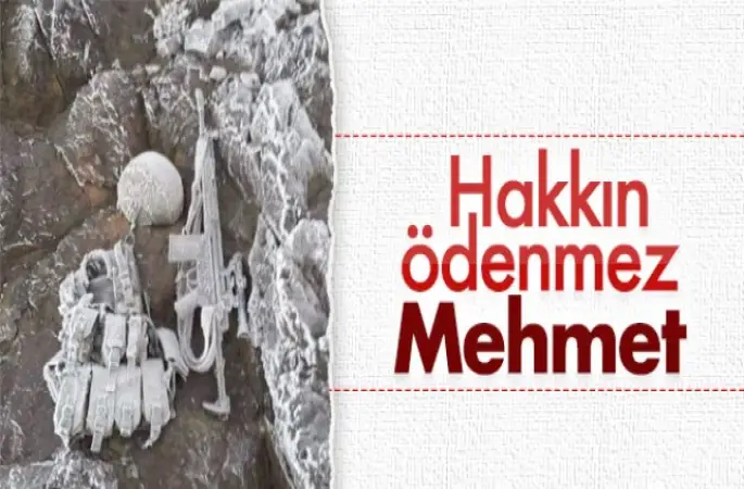 Terörle mücadelede kararlılığı gösteren fotoğraf