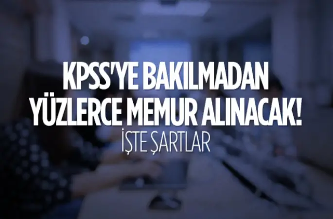 Bakanlıklar ve kamu kuruluşlarına yüzlerce memur alınacak