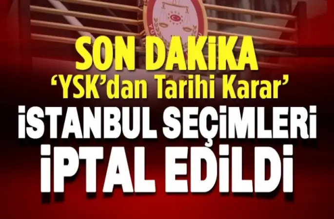 YSK, İstanbul'da seçimler yenileniyor
