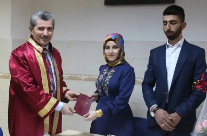 Tekirdağ Müftülüğünde İlk Resmi Nikah Kıyıldı