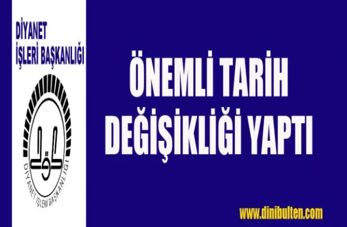 Diyanet,Umre Organizasyonunda Önemli Tarih Değişikliği Yaptı