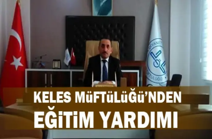Keles Müftülüğü'nden Eğitim yardımı
