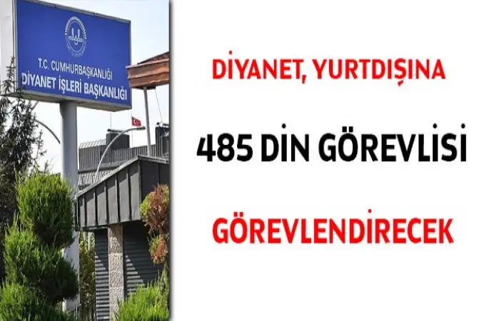 Diyanet'ten, Yurt Dışı Uzun Süreli 485 Din Görevlisi Sınavı