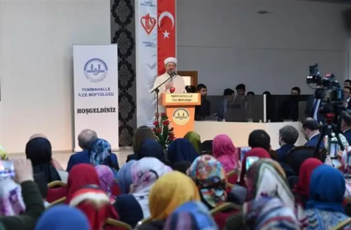 Diyanet İşleri Başkanı Erbaş, anlamlı törende