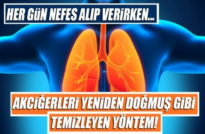 Akciğerleri Yeniden doğmuş gibi temizleyen yöntem!
