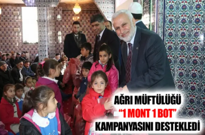 Ağrı Müftülüğü'nden 1 Mont 1 Bot Kampanyasına Destek