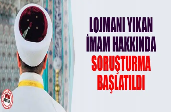 Aydın Müftülüğü'nden ,Lojmanı yıkan imam hakkında soruşturma