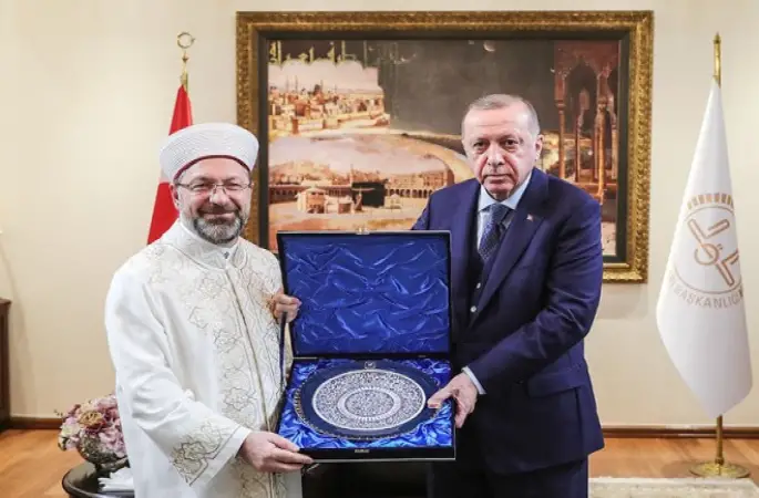 Cumhurbaşkanı Diyanet’te