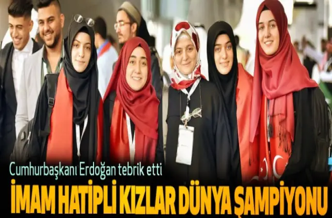 İmam Hatipli Kızlar Dünya Şampiyonu