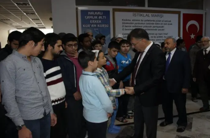 Kaymakam Kaya ve Müftü Temel'den Engelli öğrencilere umre müjdesi