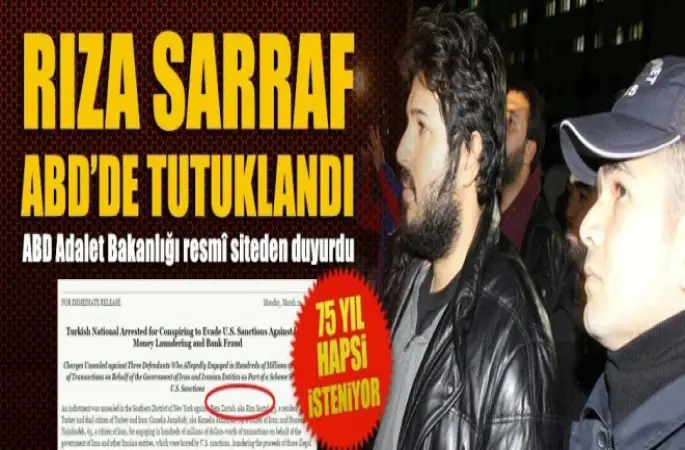 Rıza Sarraf ,ABD'de tutuklandı