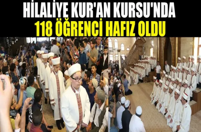 Hilaliye Kur'an Kursu'nda 118 Öğrenci Hafız Oldu