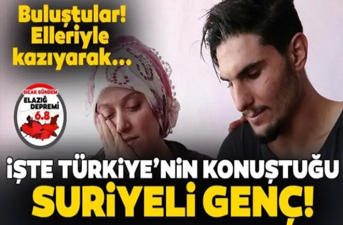 Türkiye'nin konuştuğu Suriyeli genç Mahmud kurtardığı aileyle buluştu!