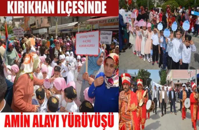 Kırıkhan İlçesinde Amin Alayı Yürüyüşü