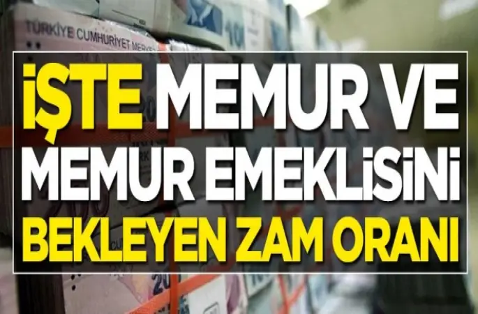 Ocak'ta memur ve memur emeklisini bekleyen zam oranı