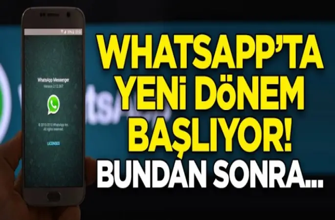 Whatsapp'ta yeni dönem