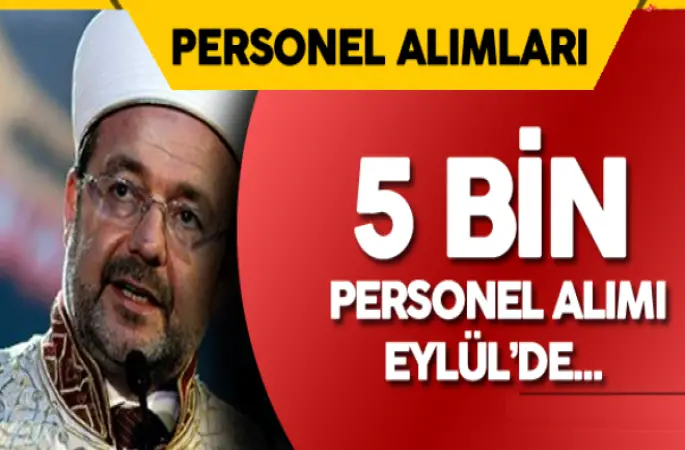 Diyanet,5 Bin Personel Alımı Eylül Ayında Yapılacak