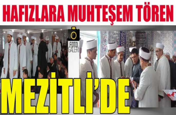Mezitli'de 16 Hafız İcazetlerini Aldı