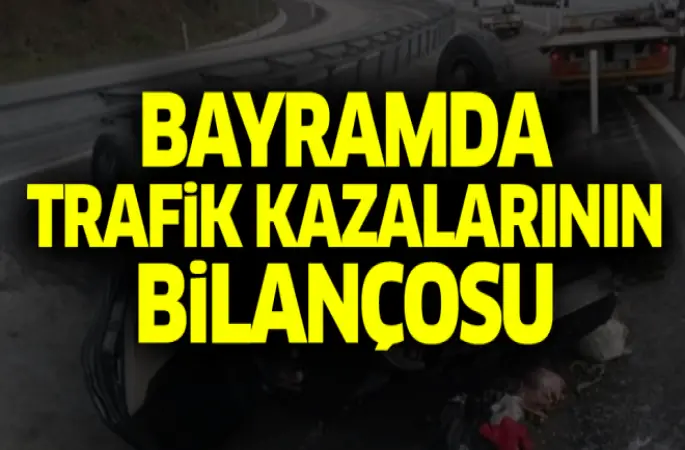 Bayramda trafik kazalarının bilançosu: 58 ölü, 392 yaralı