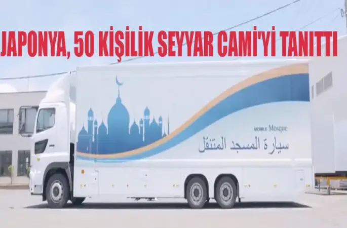 Japonya 50 kişilik seyyar cami'yi tanıttı