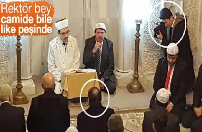 Üniversite rektöründen tepki çeken hareket