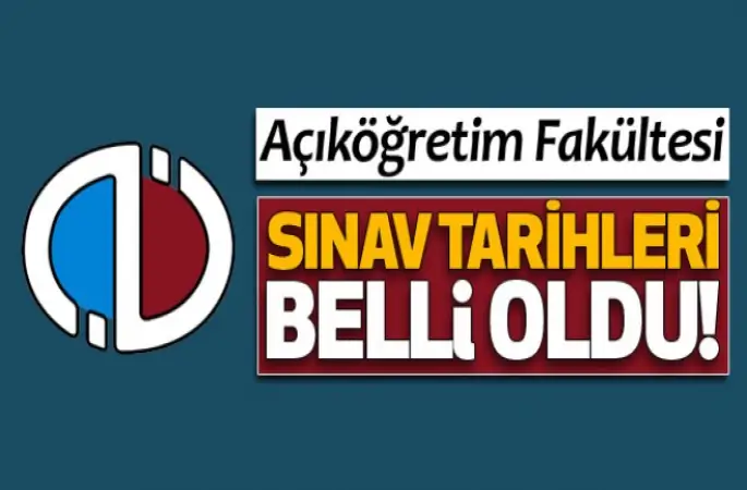 2016 AÖF bahar dönemi sınav tarihleri açıklandı!