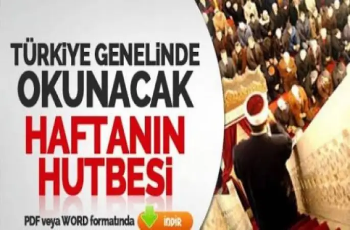 Cuma Hutbesi -10 Mart 2017