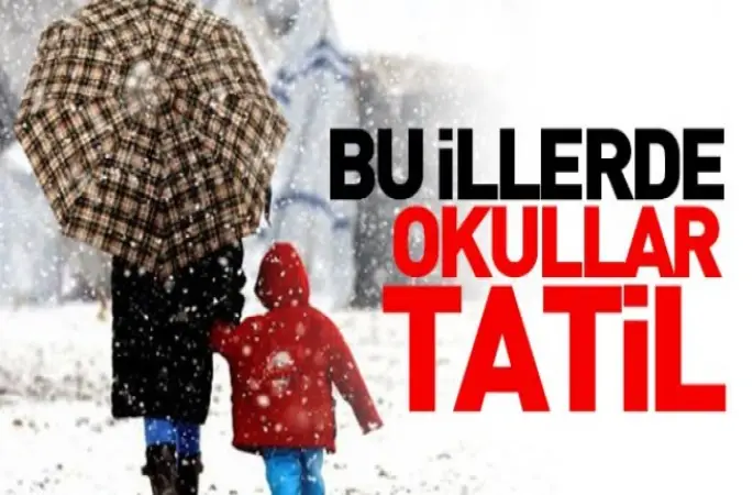 İşte okulların tatil olduğu iller