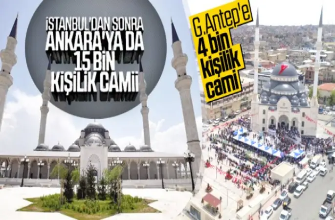 Ankara'ya 15 bin kişilik cami yapıldı
