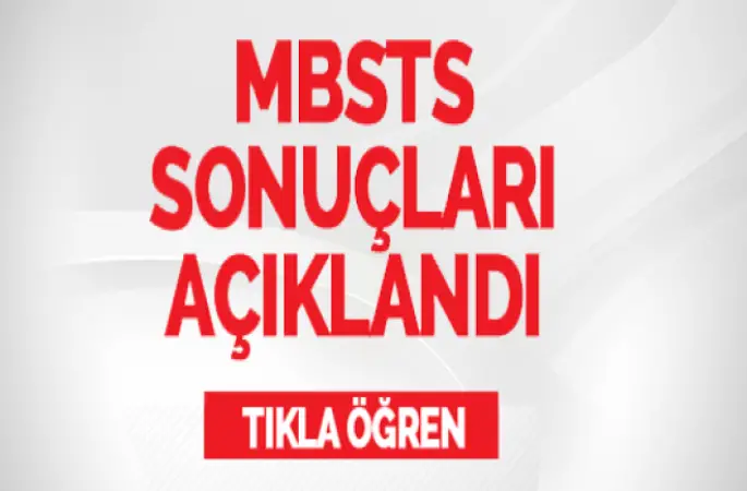 DİB-MBSTS sonuçları açıklandı