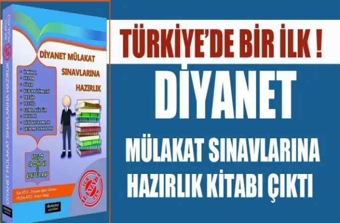 Diyanet Mülâkat Sınavlarına Hazırlık Kitabı Çıktı