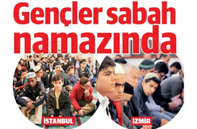 Gençler sabah namazında