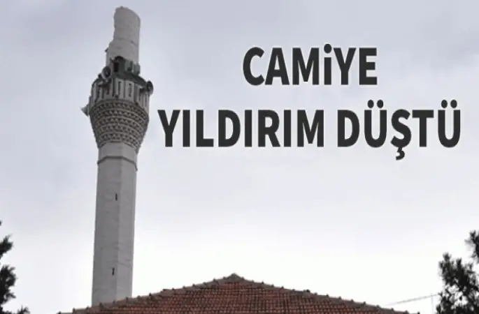 Ankara'da camiye yıldırım düştü