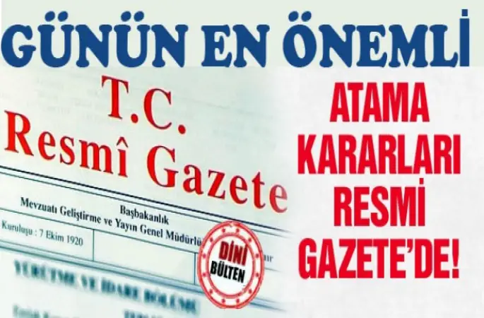 08 Nisan 2016 Atama kararları