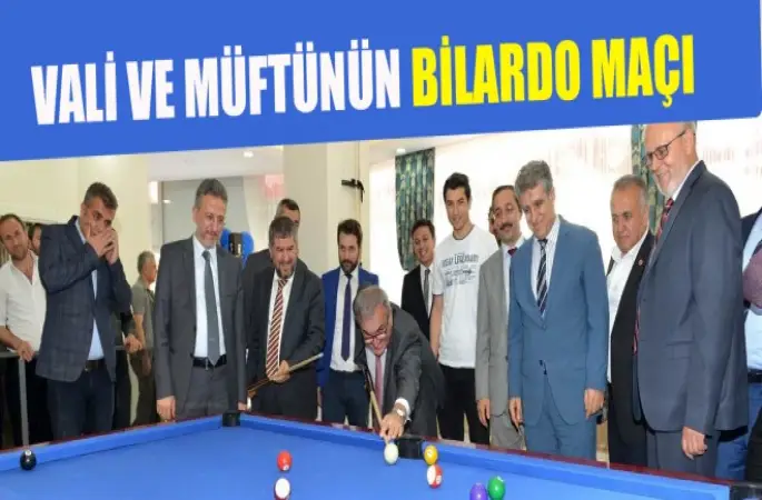 Vali ve Müftünün Bilardo Maçı