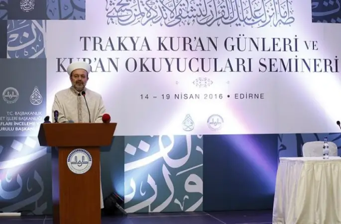 Görmez,Trakya Kur'an Günleri ve Kur'an Okuyucuları Semineri'ne katıldı.