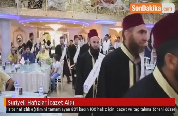 Kilis'te 180 Suriyeli Hafızlar İcazet Aldı