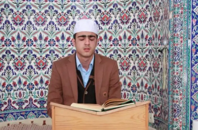 Kur'an yarışmasının birincisi Bingöllü Hamza Bürçün