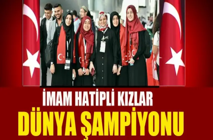 Arapça Münazarada ,İmam Hatipli kızlar dünya şampiyonu oldu