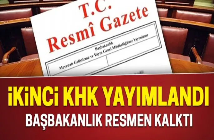Yeni KHK yayımlandı