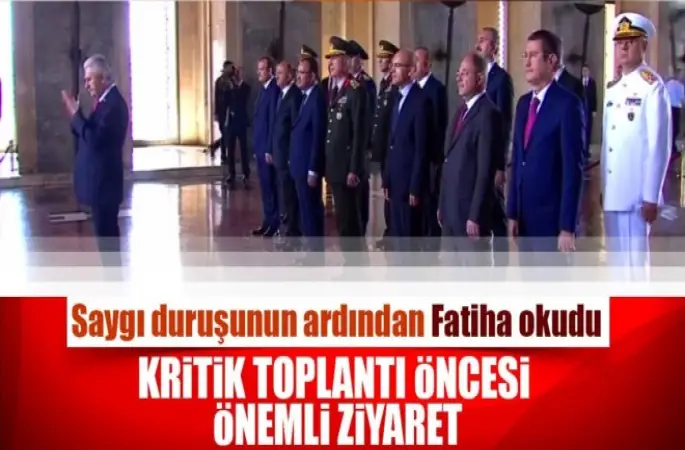 Yüksek Askeri Şura üyeleri Anıtkabir'i ziyaret etti