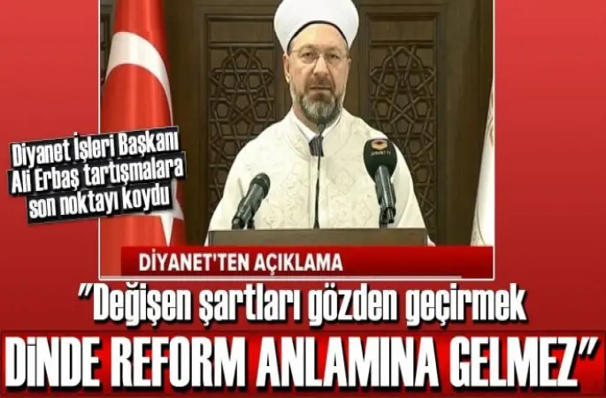 Erbaş, İslam'a yönelik hatalı söylemlerden kaçınılmalı.