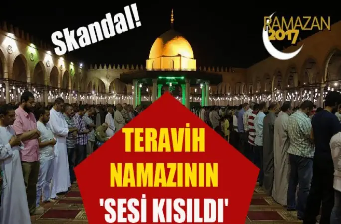 Teravih namazının sesi kısıldı