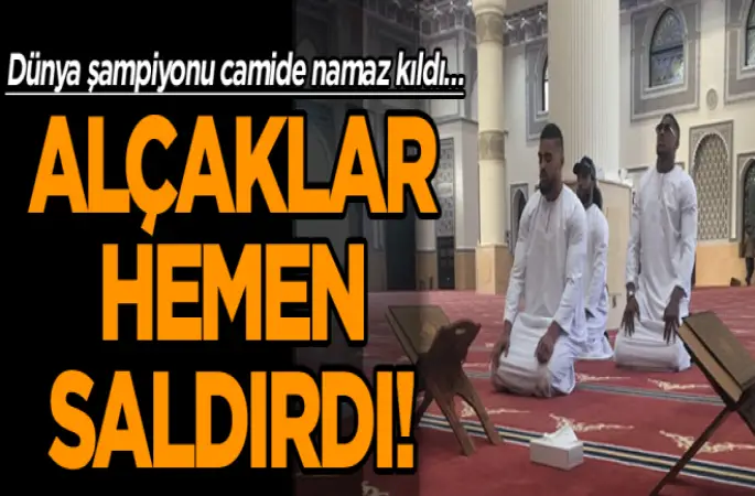 Alcaklar,Dünya şampiyonuna camide  saldırdı!
