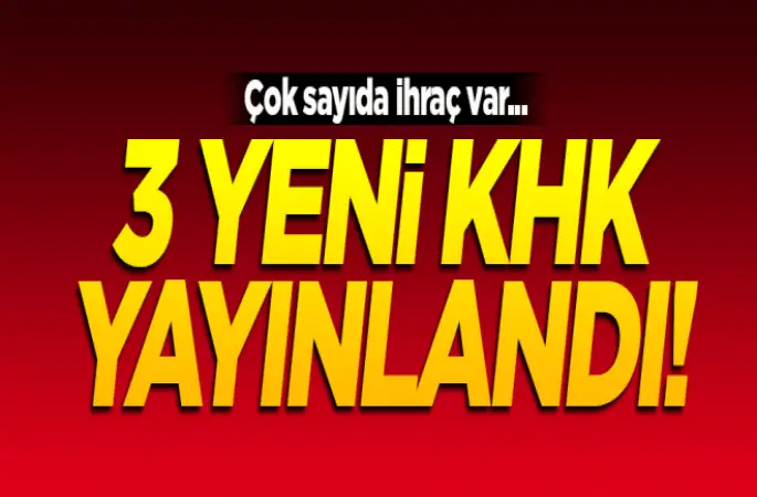 Yeni KHK  yayınlamdı!