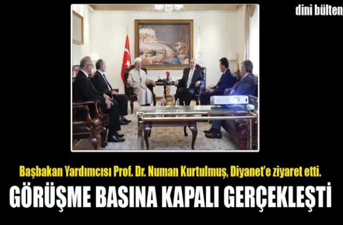 Kurtulmuş’tan Diyanet’e Ziyaret…