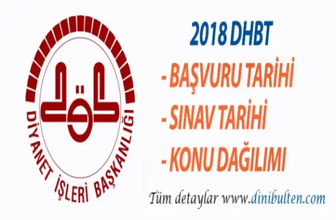 2018 DHBT Başvuru ve Sınav Tarihi Açıklandı
