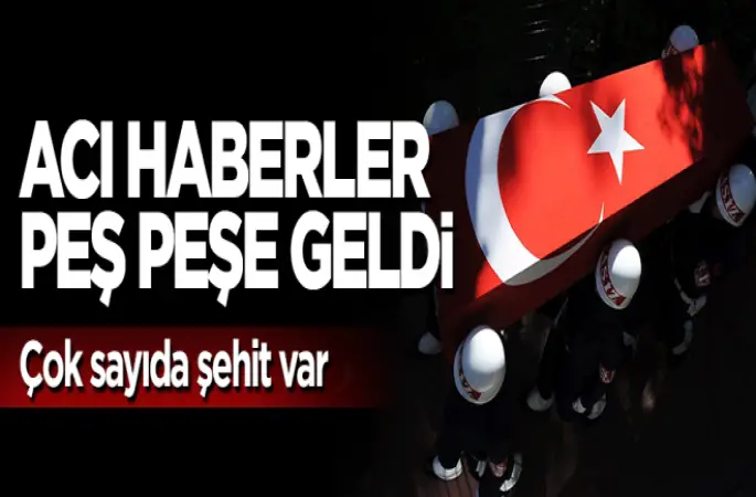 Mardin, Hakkari ve Bingöl'den,8 Şehit